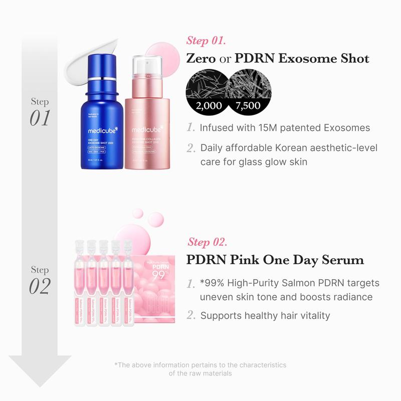 [medicube] 99% Salmon DNA Home Aesthetic Duo | Liquid Skin Booster, Daily Intensive Care for Skin Glow & Hair Vitality, Korean Aesthetic-Level Care at Home, Korean Skincare, K-beauty, pdrn
