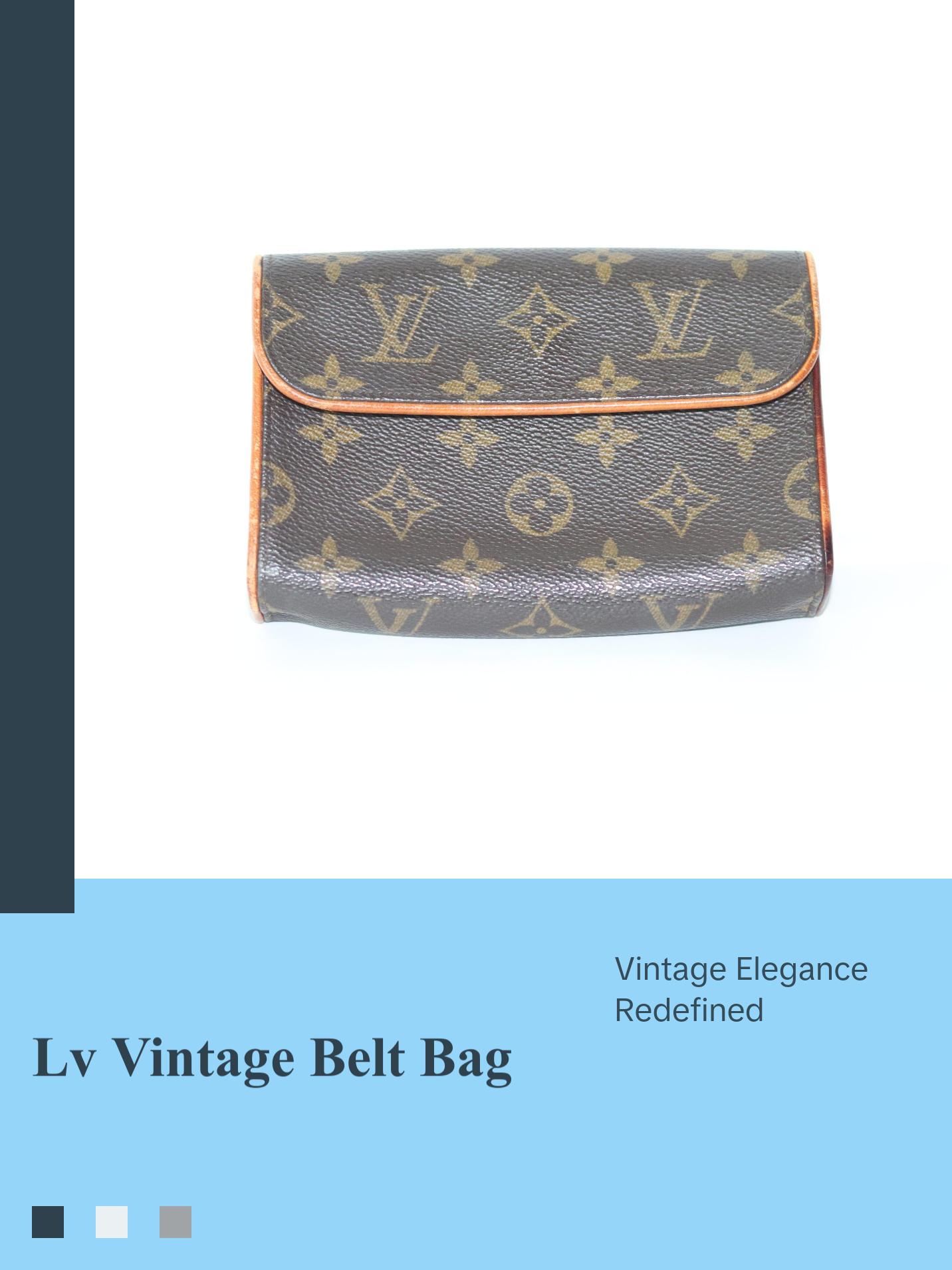 Pre-owned Louis Vuitton Leather belt bags Monogram Pochette Florentine Belt Bag