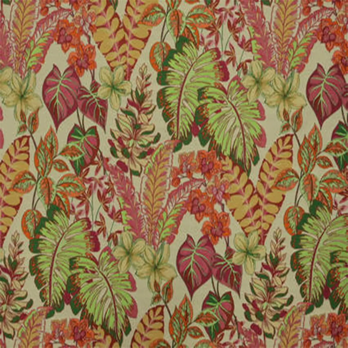 Elegant Draperies Floral Cotton Fabric by the Yard | 56″ Wide