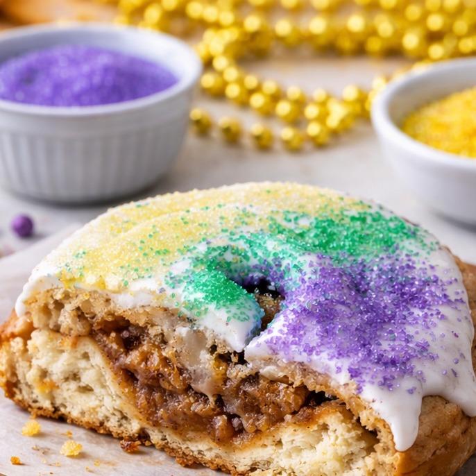 King Cake Cinna Roll Dessert