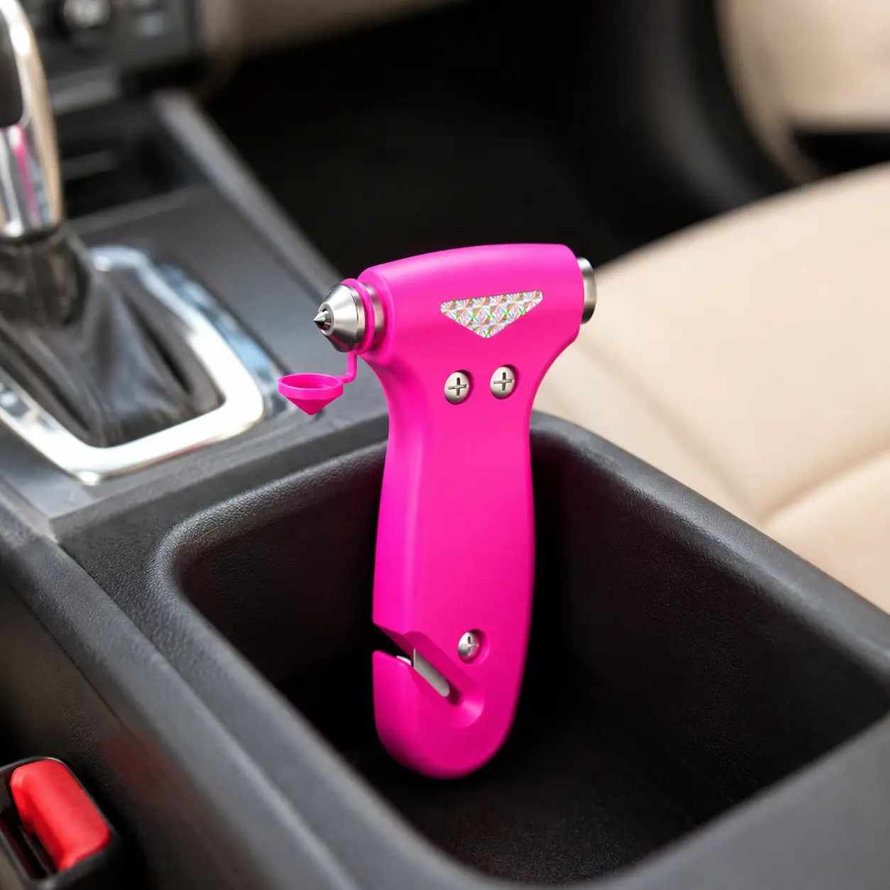 3-in-1 Car Safety Hammer Emergency Escape Tool, Window Breaker and Seat Belt Cutter, Portable Car Safety Gift for Women, Family and Kids