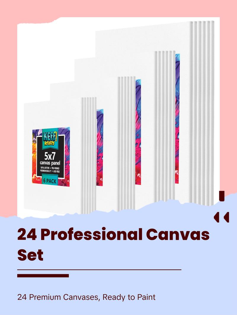 24 Multi Pro Pack Canvases For Painting 24 Multi Pro Pack Canvases For Painting
