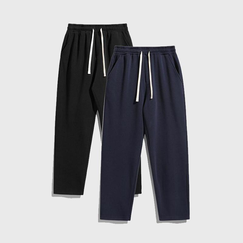 Men's Solid Color Fashion Sports Pants, Versatile All Year Wear, Ideal for Autumn and Winter, Wide Leg Straight Leg Pants, Casual Street Dance Pants, Comfortable Winter Home Pants, Plus Size Casual Sports Pants with Stud Design, Fashionable and Versatile