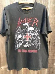 Slayer 2019 Tour T-Shirt Final World Tour Europe Charcoal Unisex Men Women, Gift For Fan