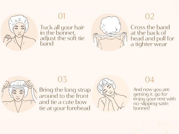 YANIBEST Adjustable Silk Bonnet Double Layer Satin Bonnet Hair Bonnet for Sleeping Bonnets for Women Hats Curly Natural Hair, Blush Pink TikTokShopBlackFriday Heatless Haircare