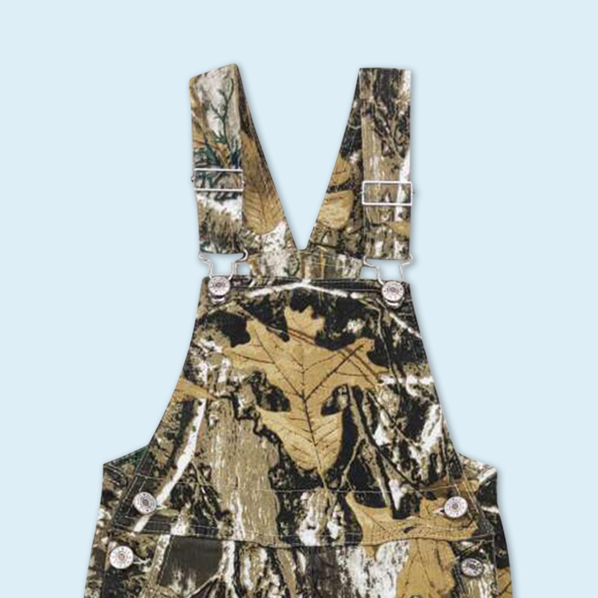 Hunting season kids boy camouflage jeans overall
