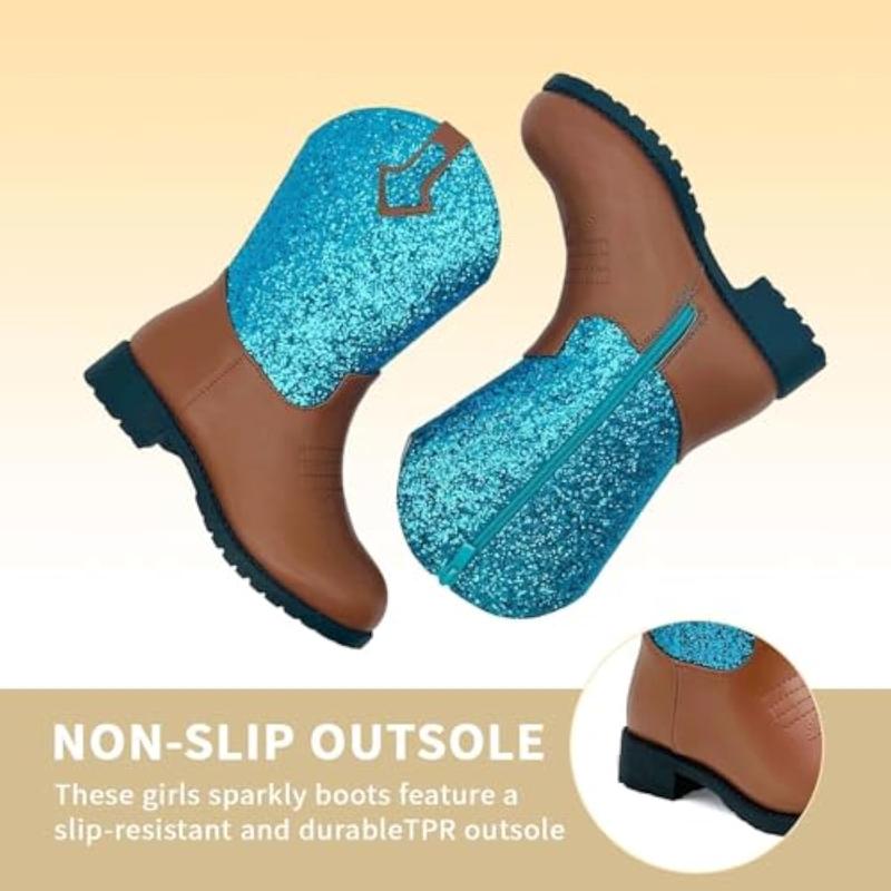 Kids Cowboy Boots for Boys Girls, Western Boots Embroidered Faux Leather Cowgirl Wide Width Ankle Boot Round Toe Mid Calf Riding Shoes for Little Big Kid Kids Cowboy Boots for Boys Girls, Western Boots Embroidered Faux Leather Cowgirl Wide Width Ankle Boot Round Toe Mid Calf Riding Shoes for Little Big Kid