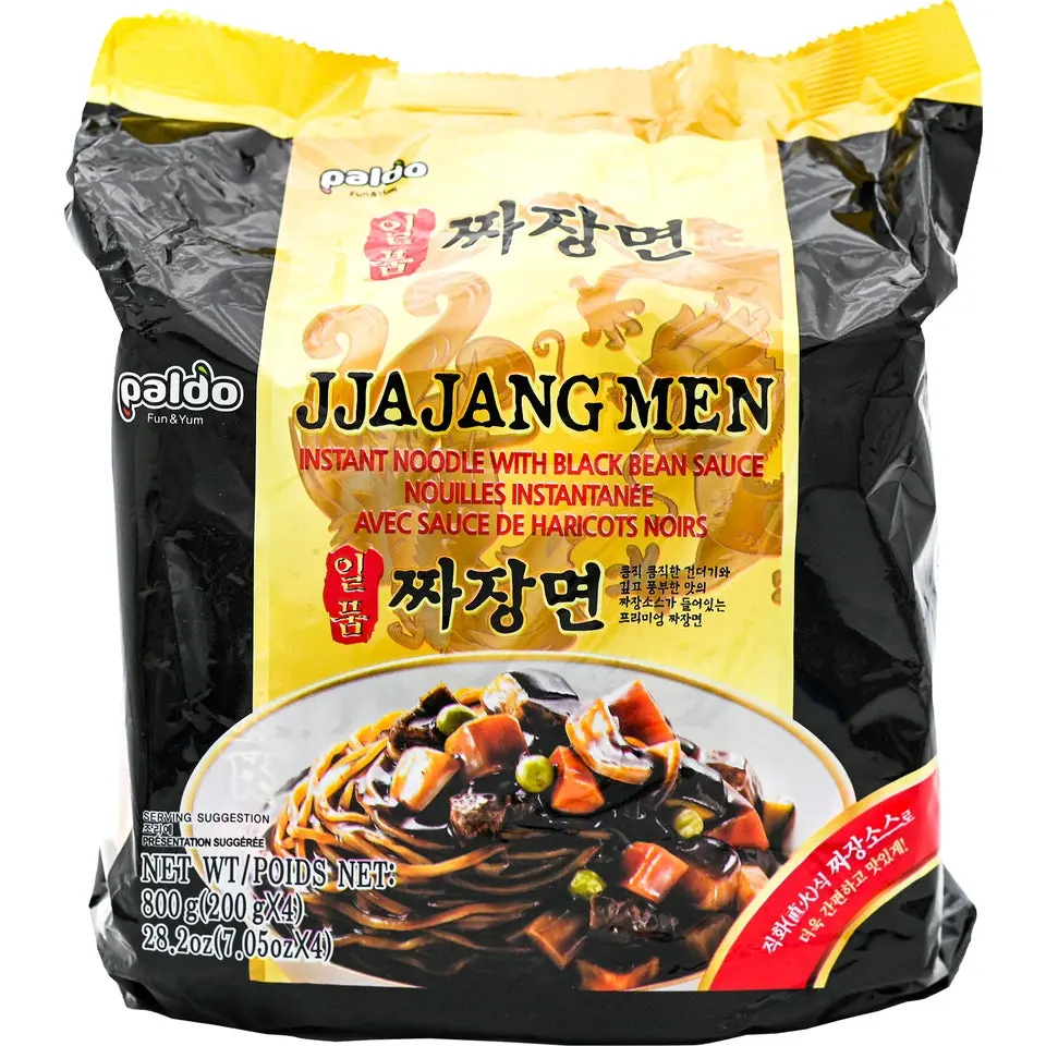 Paldo Chewy Korean Instant Noodles - Beef-Infused, Wheat-Containing, Ambient Pantry Snacks with Bean Notes, 9 Flavors (Jjajang, Soy Ramen, Seafood Soup, Rabokki, Premium Gomtang, Bul Jjamppong, Spicy Bibim Men, Chewy Beef Noodles)