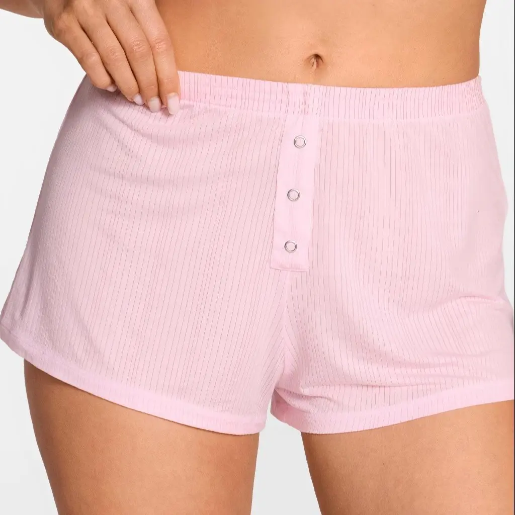 SOULVOR Women's Natrelax Pajamas Shorts Modal Relaxed Fit Sleep Lounge Summer Ribbed Casual Cozy Sleepwear Pj Bottoms
