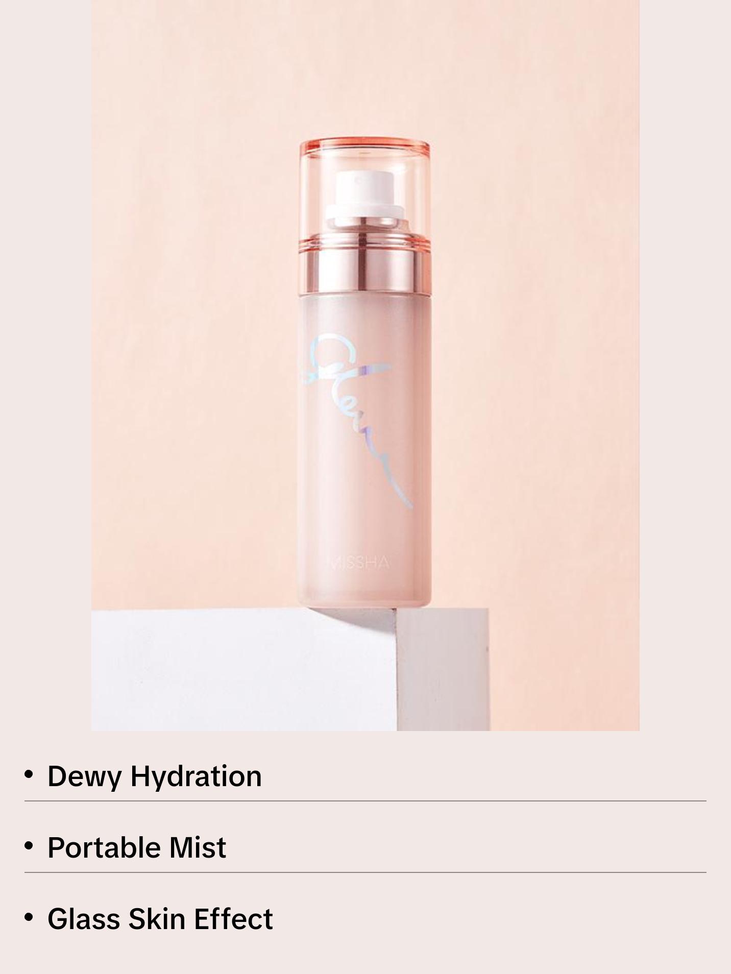 MISSHA Official Glow Skin Balm To Go Mist 80ml Lightweight Dewy Facial Spray for Hydrating & Moisturizing Skin Moisturizers