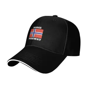Norge Norway Flag Baseball Sandwich Cap Golf Hat Outdoor Casual Hat Daily Sports Snapback Cool Hats
