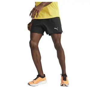 PUMA Mens Run Velocity Ultraweave 2-In-1 Shorts Casual Bottoms Casual - Black
