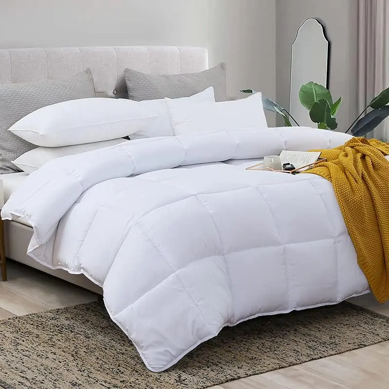 Super King Down Alternative Comforter All-Season with Corner Tabs Duvet Cover Puffed Quilt Bedding Set Soft 250 GSM Polyester Cooling Warmth,back to school,back to school shopping,home decor-#TikTokShopBackToSchool sohochic
