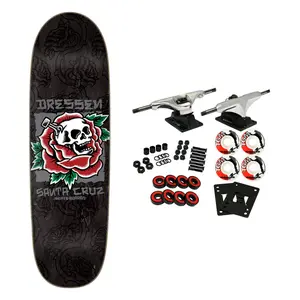 Santa Cruz Skateboard Complete Dressen Skull Rose 9.25" x 31.95"