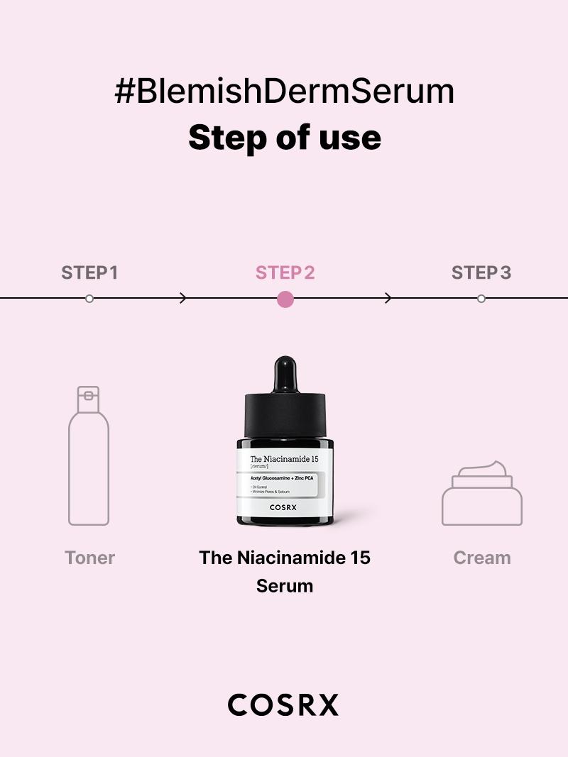 [COSRX Official] The Niacinamide 15 Serum 20ml - Reduces Oily Skin, Shrinks Pores & Refines Skin Texture for Korean Glass Skin, Poreless Face, Skincare