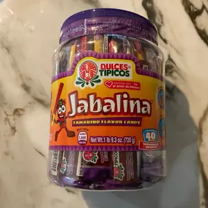 Jabalina xtreme tamarind flavor candy 40 pieces dulces tipicos