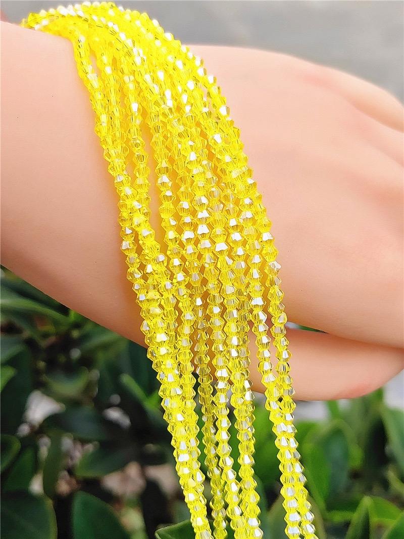 【C004】4mm Crystal glass bicone beads Pointed Beads Diamond faceted Beads DIY Jewelry Bracelet Accessories Loose Beads Beading Making