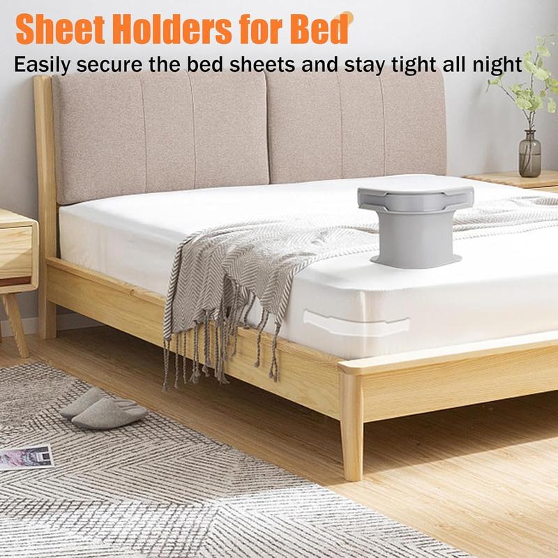 4PCS Bed Lock Sheet Holders | Valentine New Year Gift | Keep Sheets Tight for Family Kids