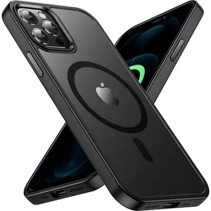 Entronix Case Compatible with Magsafe for iPhone 12 Pro Max Magnetic Case, Heavy Duty Slim Dual Layer Shockproof Cover Protection Protective