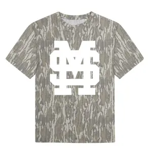 Mossy Oak M Over S- Short Sleeve - Fanmade Designed Original Lightweight Breathable T-Shirt, Mossy Oak Bottomland T-Shirt, Camouflage Shirt, Gift for Men