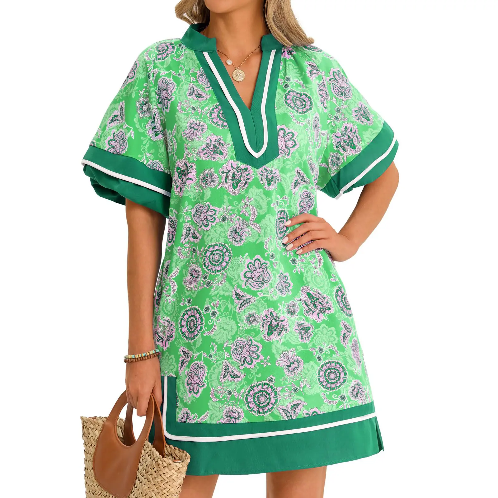 chinese dress ladies HGps8w Women's Plus Size Puff Sleeve Maxi Shirt Dress Loose Button Down  Lapel Lightweight Long Casual Fall Swing Dresses at Amazon Women's Clothing  store main image 1