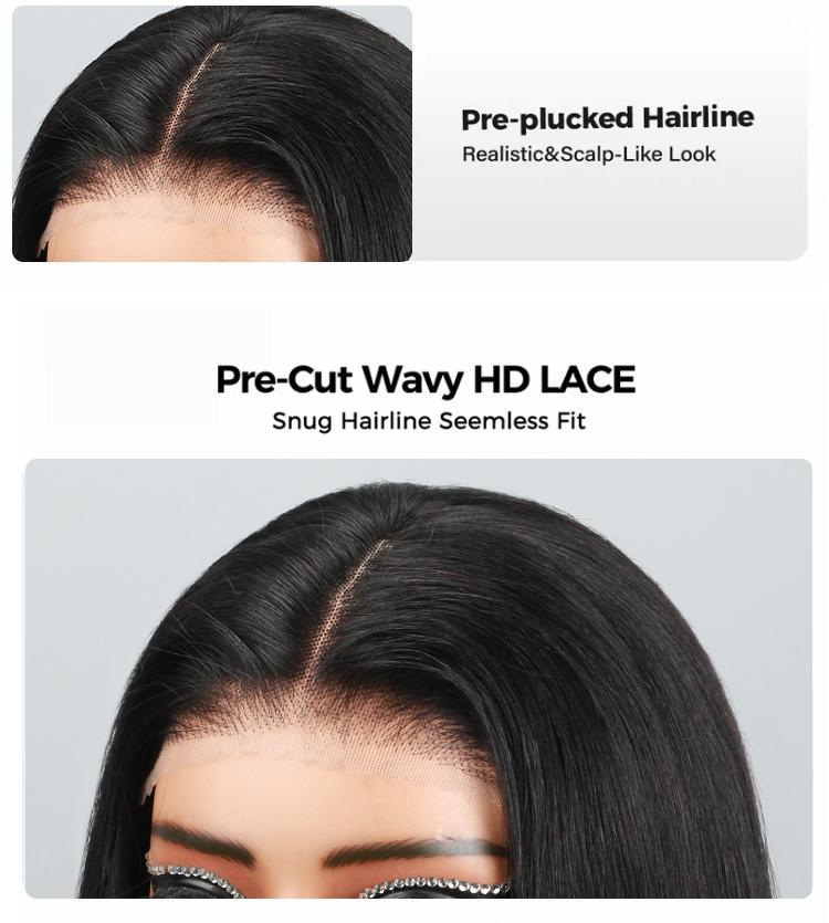 Idoli 4x6 Easy Wear Go Glueless Wigs Pre Cut  HD Lace Closure Wigs Beginner Friendly
