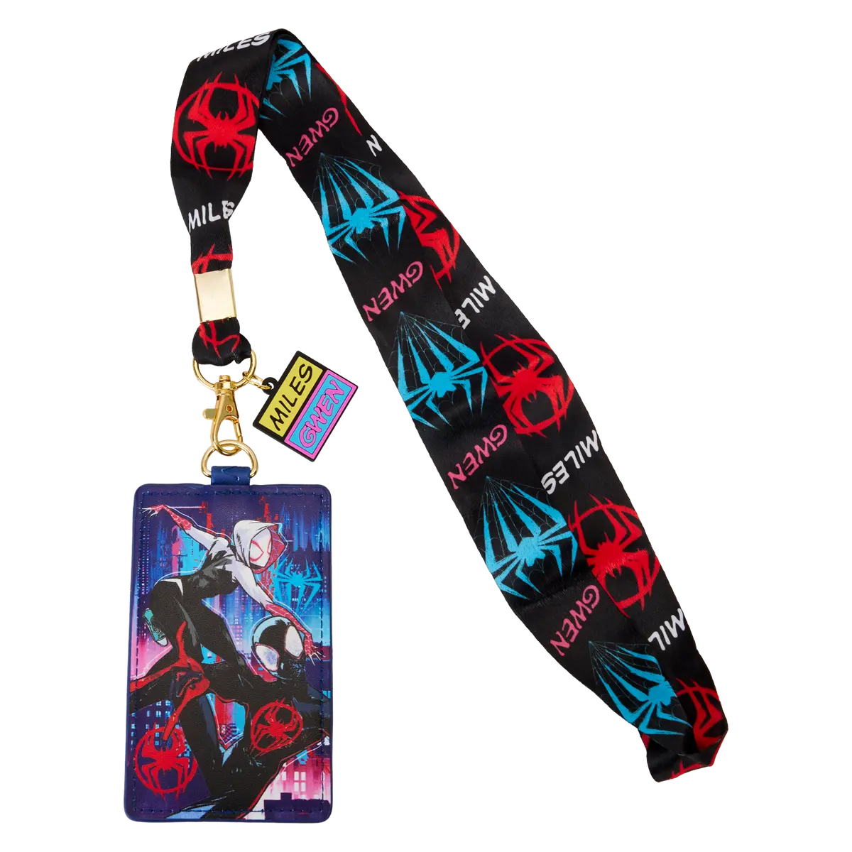 Spider-Verse Miles Morales & Spider-Gwen Lanyard With Card Holder