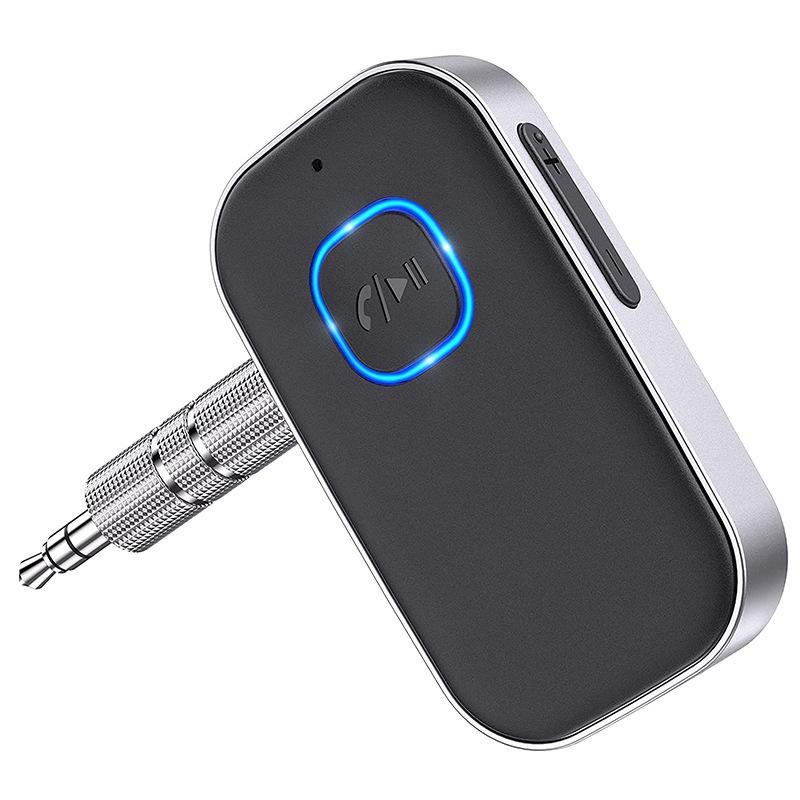 【SpringGlowUp】Car Bluetooth Receiver, Noise Cancelling 3.5mm AUX Bluetooth Car Adapter, Wireless Audio Receiver for Home Stereo/Wired Headsets, Hands-Free Calling