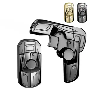 Transforming Racing Car Windproof Lighter, Wind-Resistant Rotation Fidget Torch Lighter with LED Lights, Refillable Butane Lighter for Men, Unique Gadget Gift Idea for BBQ, Camping