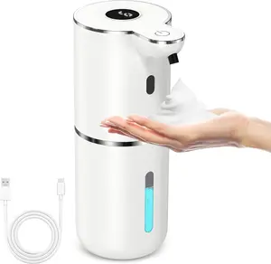 Elevate Your Hygiene Routine with This Touchless Automatic Foaming Soap Dispenser – Featuring 6 Adjustable Foam Levels, a Generous 380ml Capacity, USB Rechargeable Battery, and IPX5 Waterproof Design for Sleek, Hassle-Free Use in Any Kitchen or Bathroom