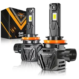 H11/H9/H8 LED Headlight Bulbs 2Pcs, 120W 30000LM 6500K Cool White, 3570 CSP 12Pcs LED Chip, Aviation-Grade Aluminum IP68 Waterproof, 60000H Fan Heat Dissipation, 9-13V 5A Car LED Light Bulbs