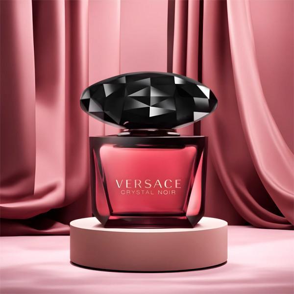 Versace Bright Crystal & Crystal Noir EDP for Women Bundle – 3.0 oz (90 ml) each Elegant Floral Fragrance High Quality Fragrance