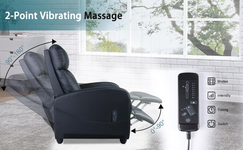 Sweet Furniture Massage Recliner Chair for Living Room, Massage Recliner Chair Theater Chairs Adjustable Modern Reclining Chair with Padded Seat Backrest Sweet Furniture Massage Recliner Chair for Living Room, Massage Recliner Chair Theater Chairs Adjustable Modern Reclining Chair with Padded Seat Backrest