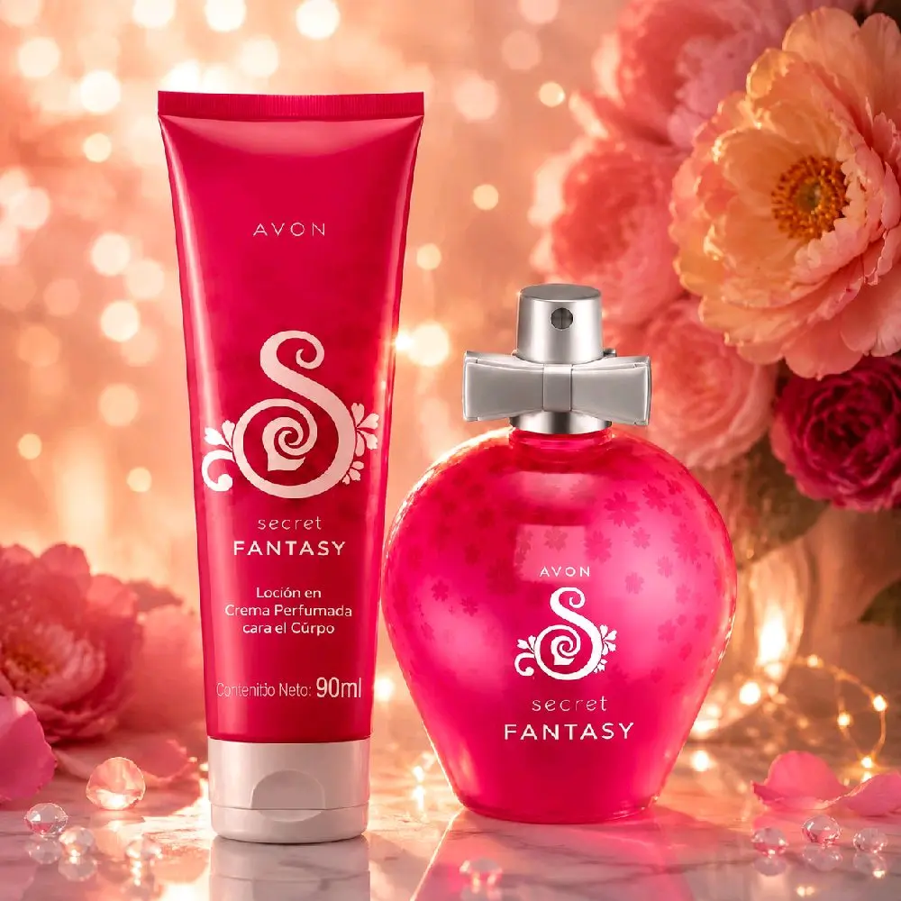 Women's Perfume, Secret Fantasy Scented Body Cream Lotion - Floral Fruity Fragrance, Perfumes for Women