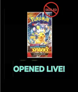 Pokémon TCG - 5 Surging Sparks Booster Packs - Scarlet & Violet - Live Opening - Family Friendly - Additional Game Cards - Trading Card Game - Boosterbox