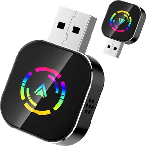 2026 Wireless Carplay Adapter for iPhone,Carplay Wireless Adapter for Car with Wired CarPlay,Mini Compact Design with USB/Type-C Port,Plug and Play,Stable Connection & No Delay