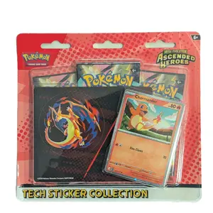 Pokemon - Ascended Heroes 3 pack Tech Sticker Collection - Charmander