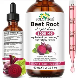 Wild & Organic Beet Root Extract Drops - 8000 mg Fresh Beetroot Extract Equivalent - Extract 20:1 - Liquid Red Beets Supplements - 400 mg per Serving - Vegan, Alcohol & Sugar-Free - 4 fl oz Healthcare Dietary