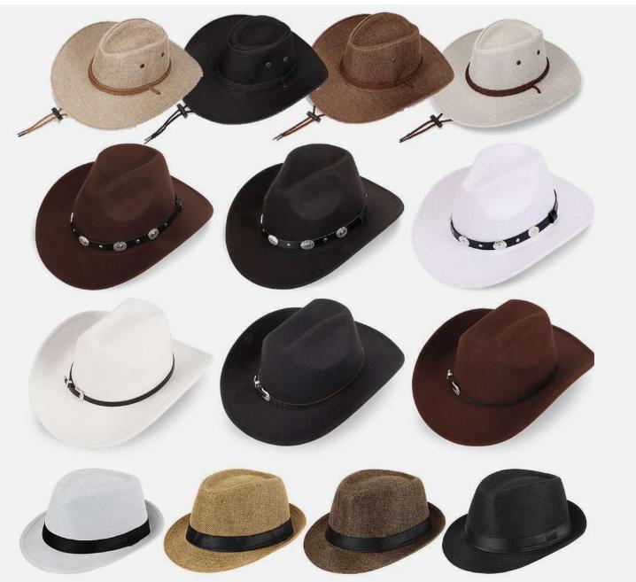 Men Women Summer Straw Fedora hat Trilby Cuban Sun Cowboy hat Panama Short Brim