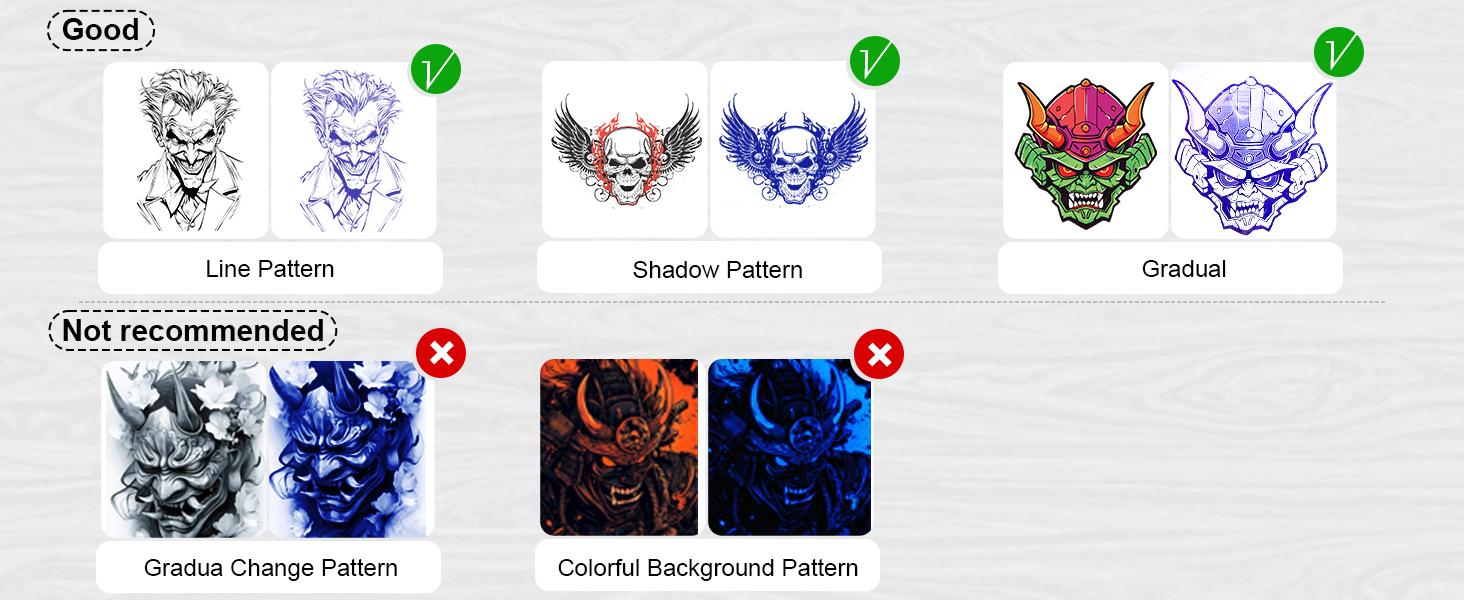 PADIEOE Wireless Bluetooth Tattoo Stencil Printer with 2000mAh Battery Portable Thermal Copier Machine Compatible with Smartphones & PC Cordless