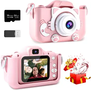 Kids Camera, Dual Camera, 1080P HD, 48 Megapixels, with Video Function, Five Games, Multiple Filters Available, Kids Birthday Gift