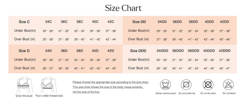 WMBras Sexy Lace Bras for Women Plus Size Push Up Bra Full Coverage Underwire Bra Buttery Soft Deep V Everyday Tshirt Bra