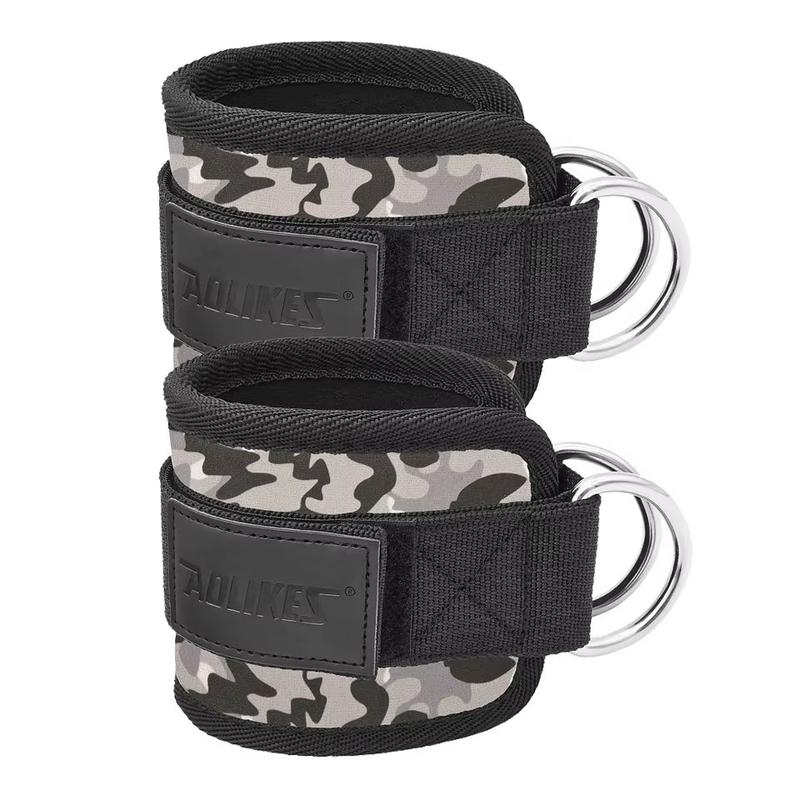Adjustable Ankle Straps for Cable Machines – D-Ring Ankle Cuffs for Glute & Leg Training