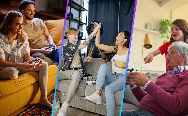 20000+ Games Wireless Retro Game Stick, Vintage Game Stick 4K HD Output System, 2.4G Wireless Controllers, 64GB TF Card for All Ages - Console,TikTokShopBlackFriday,Halloween Christmas New Year Gift