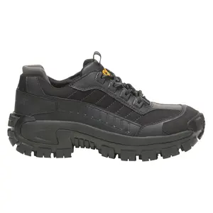 CAT Footwear Mens Invader Slip Resistant Steel Toe  Work/Duty - Black