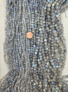 labradorite round AAA grade 15.5" Strand