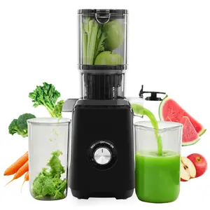 Cold Press Juicer, 4.25" Wide Feed Chute, 200W Slow Grinding Juicer, Accommodates Whole Fruits and Vegetables, High Juice Yield