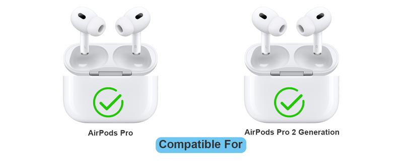 6 Pairs Replacement Ear Tips for AirPods Pro and AirPods Pro 2nd Generation with Noise Reduction Hole, Silicone Earbuds Tips