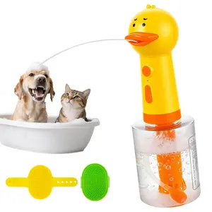 Electric Foaming Shampoo Dispenser for Dog and Cat Bathing, Rechargeable Soap Dispenser for Pet Bathing, Bathroom, Kitchen Sink, Toilet Cleaning