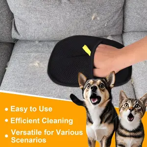 Pet Hair Remover Mitt for Dogs Cats Rabbits with Long Short Curly Hair Deshedding Brush Glove